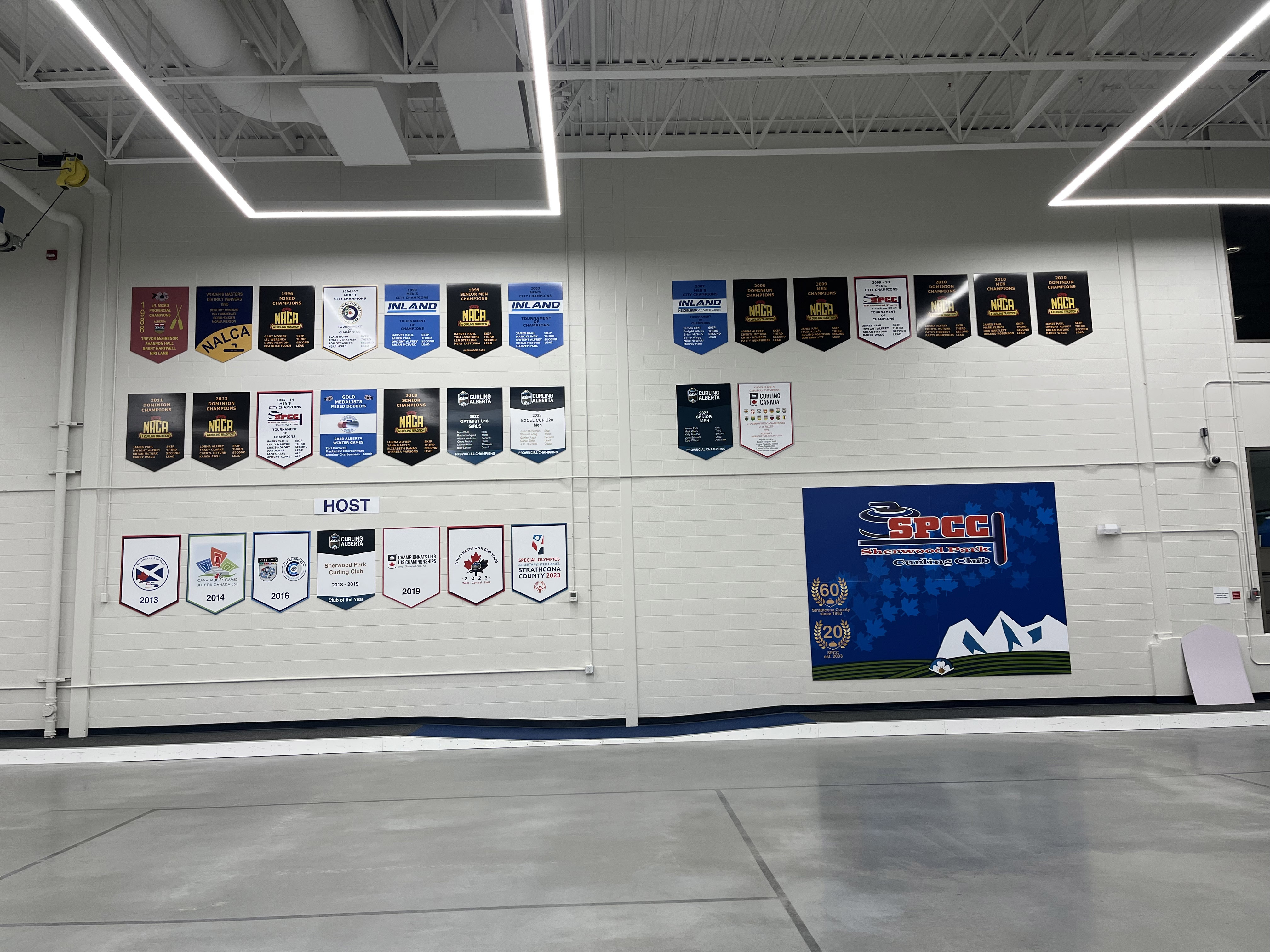 2022 banner wall installed 2